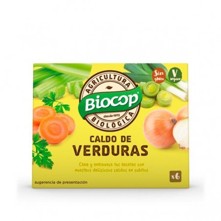 Caldo Verduras Cubitos Bio 6 uni Biocop