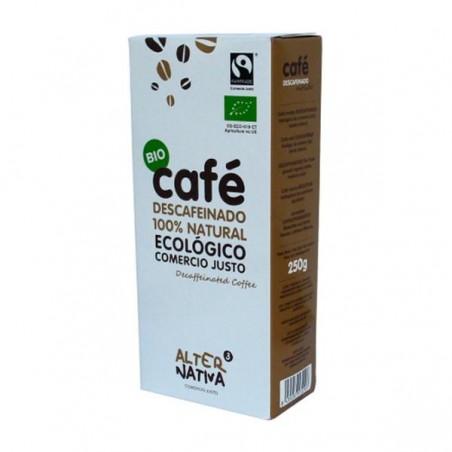 Cafe descafeinado 100% natural Bio 250gr