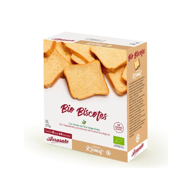 Biscotes de Kamut Bio 270 gr Arrasate Biscotes de Kamut Bio 270 gr Arrasate