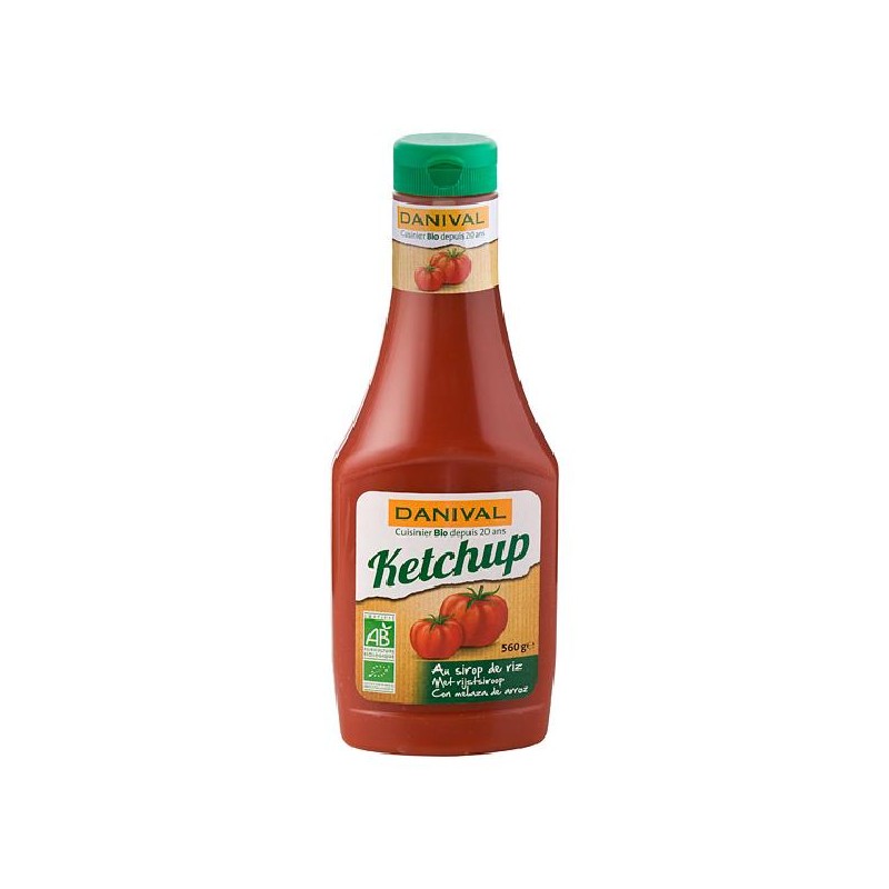 Ketchup sin azucar Bio 560 gr Danival Ketchup sin azucar Bio 560 gr Danival