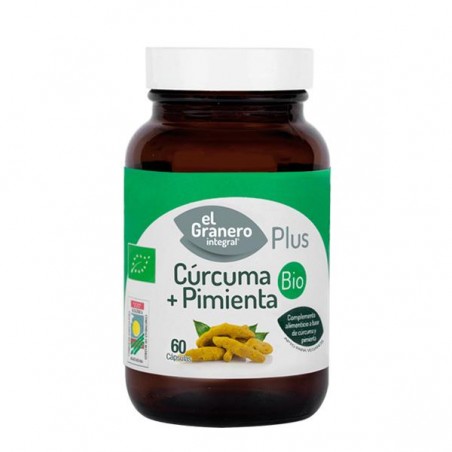 Curcuma +  Pimienta Bio 60 caps Granero