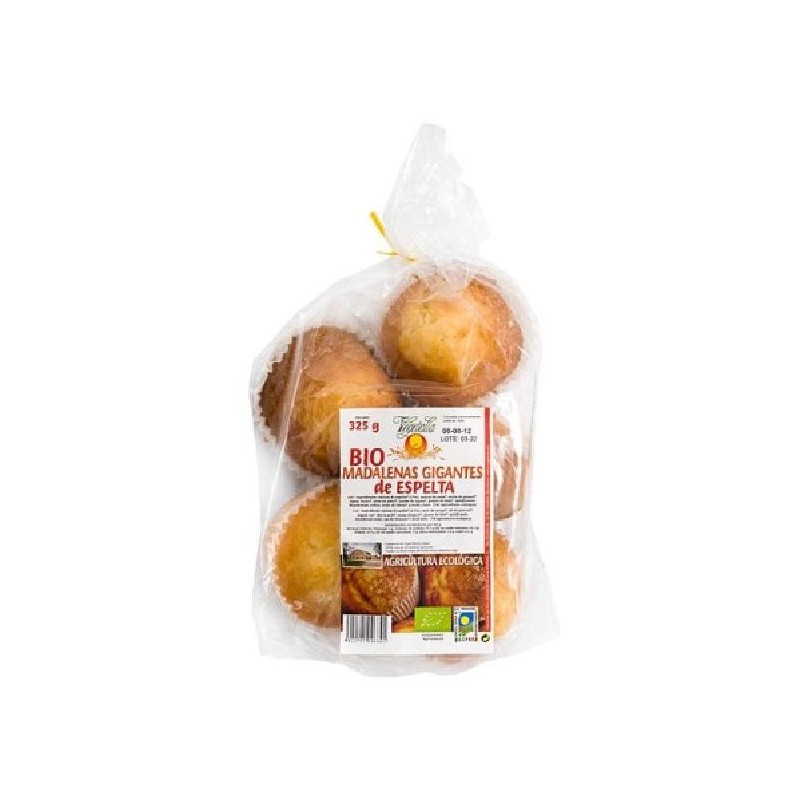 MAGDALENAS GIGANTES DE ESPELTA Bio 325gr MAGDALENAS GIGANTES DE ESPELTA Bio 325gr