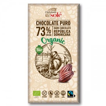 Chocolate Negro 73% Bio 100 gr Sole
