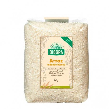 Arroz Blanco Redondo 1 kg Biogra
