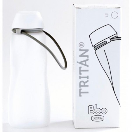 Botella Tritan bbo blanco 550 ml Irisan