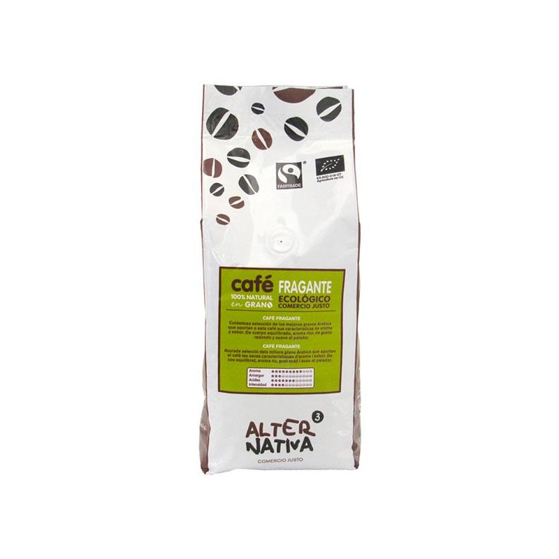 Cafe fragante en grano Bio 500 gr Cafe fragante en grano Bio 500 gr