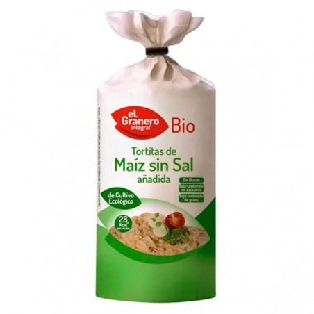 Tortitas Maiz Sin Sal S/G Bio 130 gr