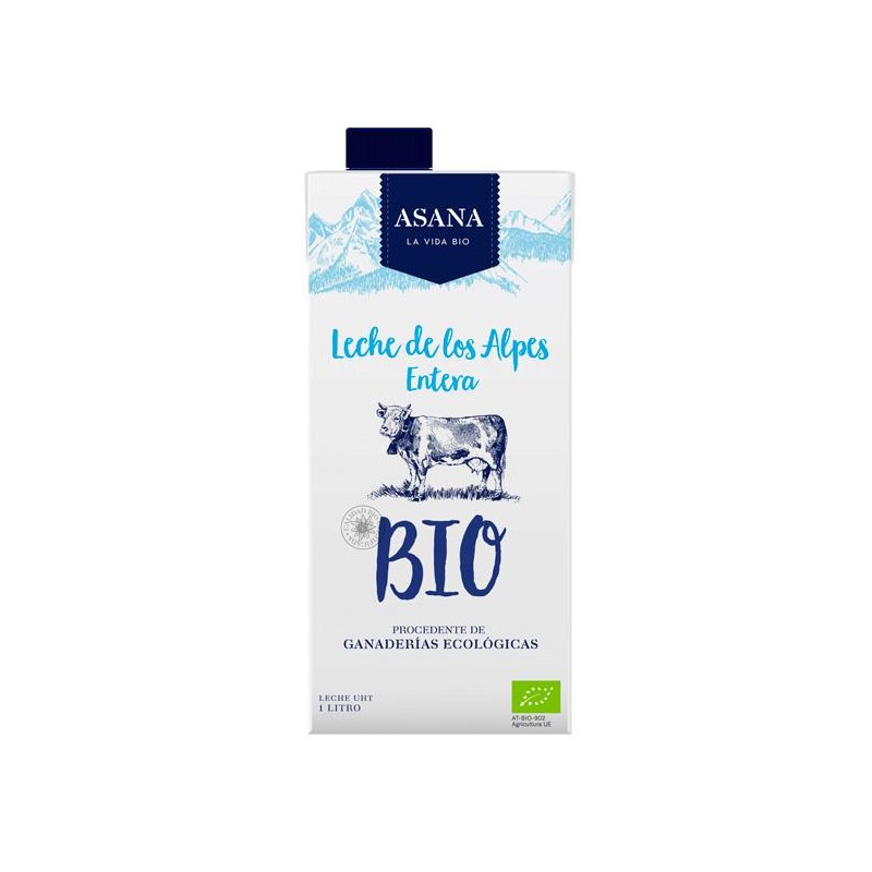 Leche entera de vaca Bio 1L Asana