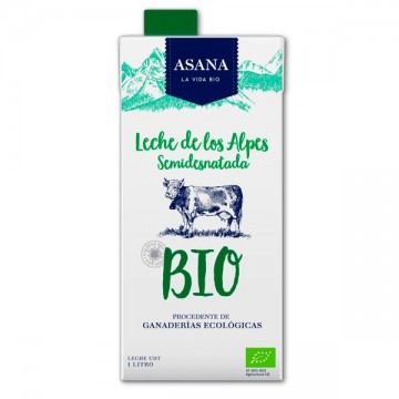 Leche Semi-Desnatada de vaca Bio 1 L