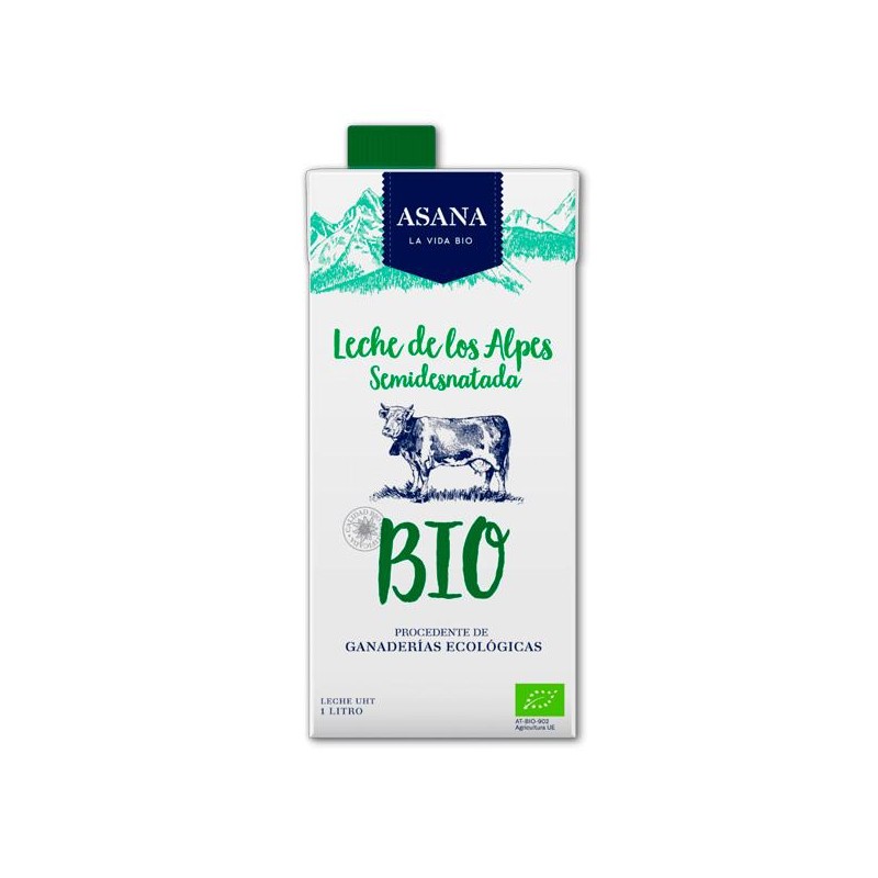 Leche Semi-Desnatada de vaca Bio 1 L