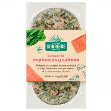 Burguer Espinacas y salmón Bio 160 gr