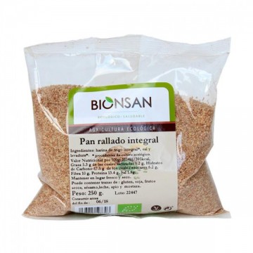 Pan rallado Integral Bio 250 gr Bionsan