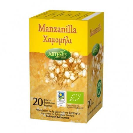 Manzanilla Bio 20 filtros Artemis