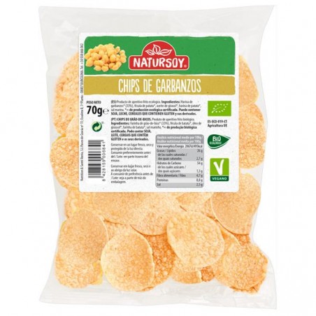 Chips Garbanzos Bio 70 gr Natursoy 