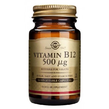 Vitamina B12 500 mcg 50 caps Solgar