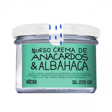 Queso Crema Anacardo & Albahaca Bio