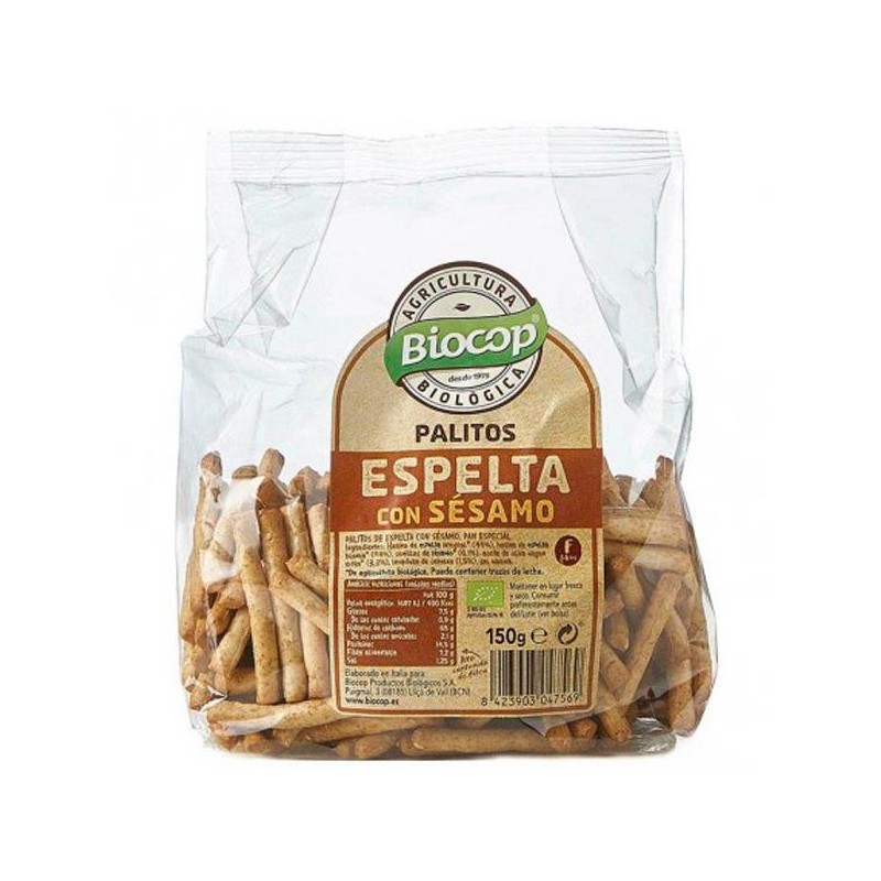 Palitos Espelta con Sésamo Bio 150 gr