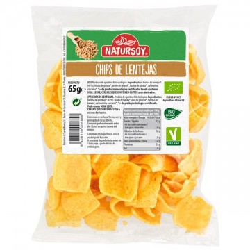 Chips Lentejas Bio 70 gr Natursoy 
