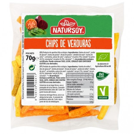 Chips de Verdura Bio 75 gr Natursoy 