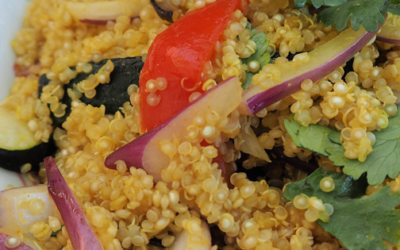 Salteado de quinoa con verduras