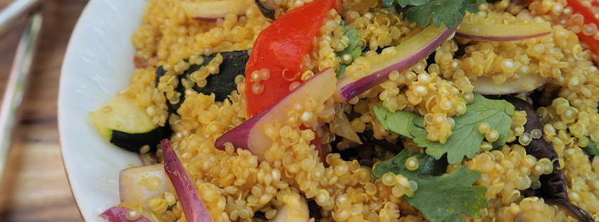receta salteado de quinoa
